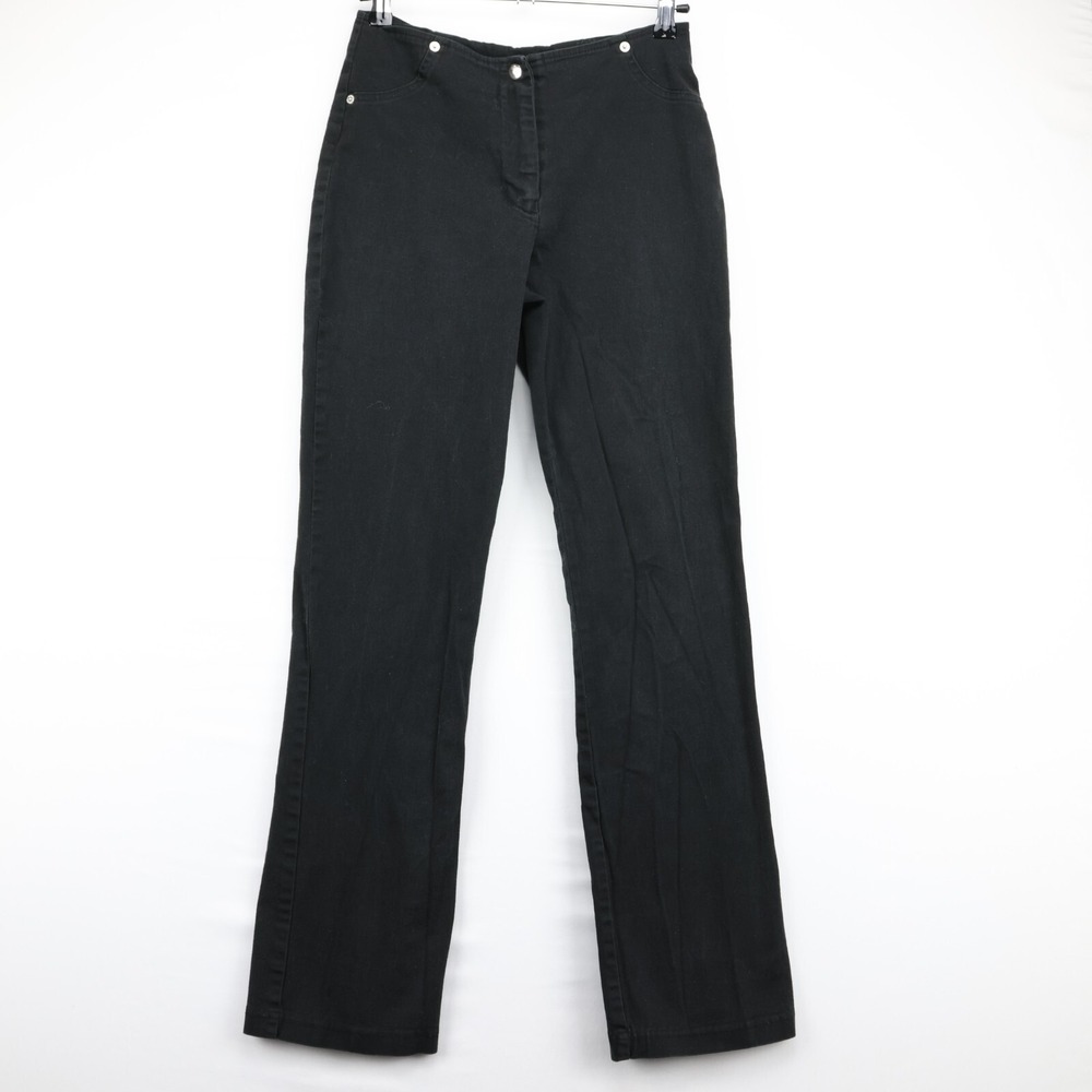 Vintage Made In USA 90's Straight Leg Black Denim Vintage Blue 26x29 Sz 7
